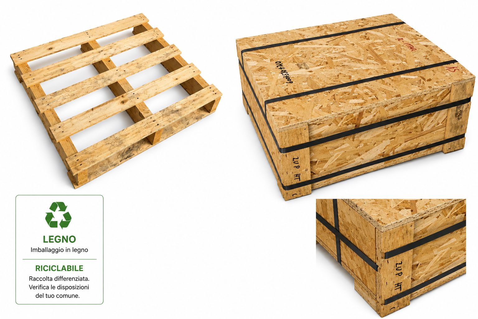 Pallet, casse e imballaggi in legno
