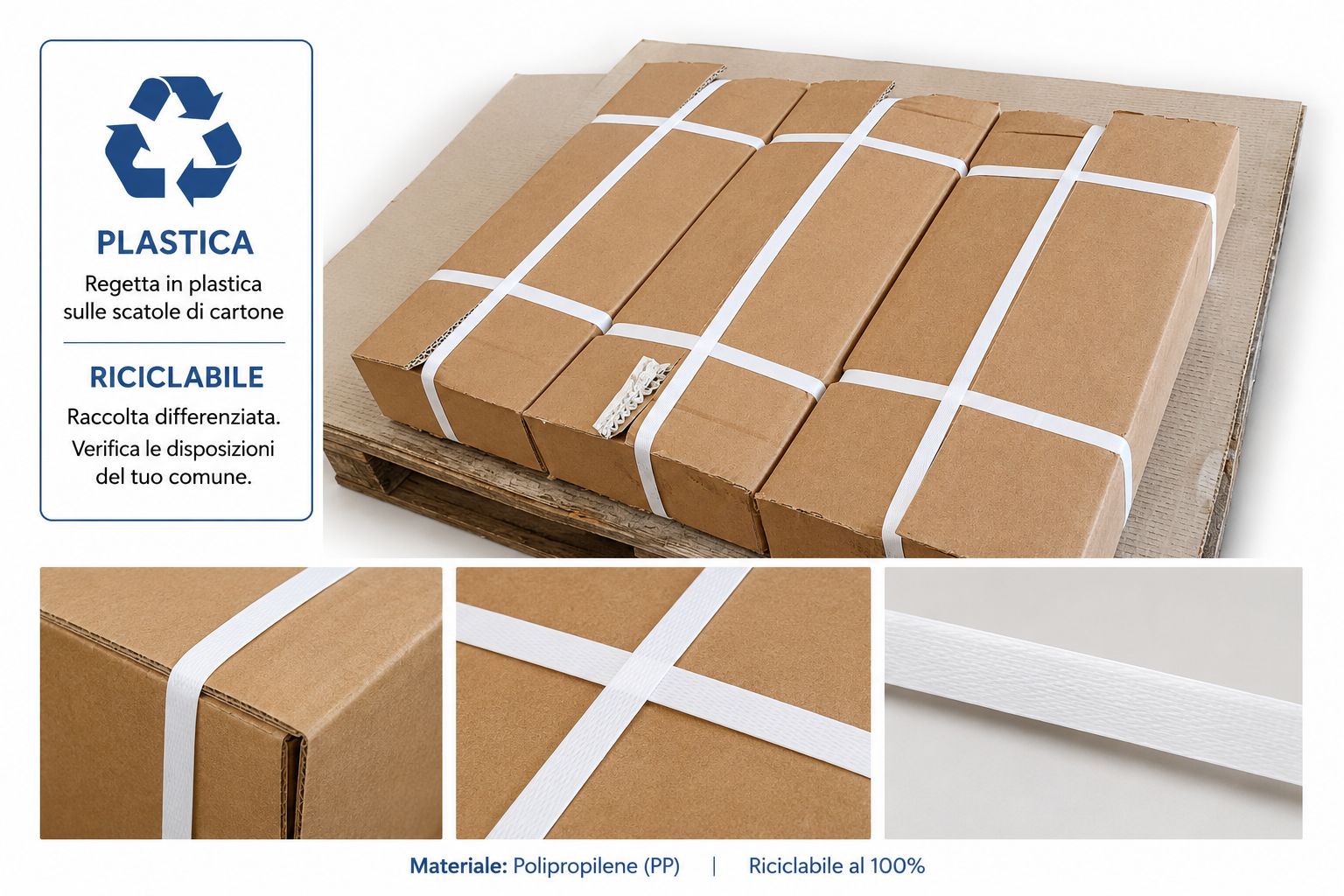 Reggiatura in plastica